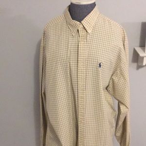 Ralph Lauren Vintage Button Down Size XL Yellow